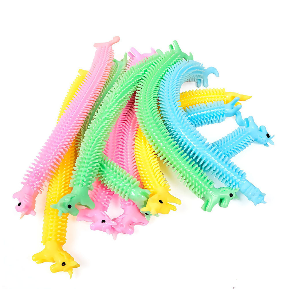 Unicorn Worm Squishy Toy - Flexible Elastic Stress Relief